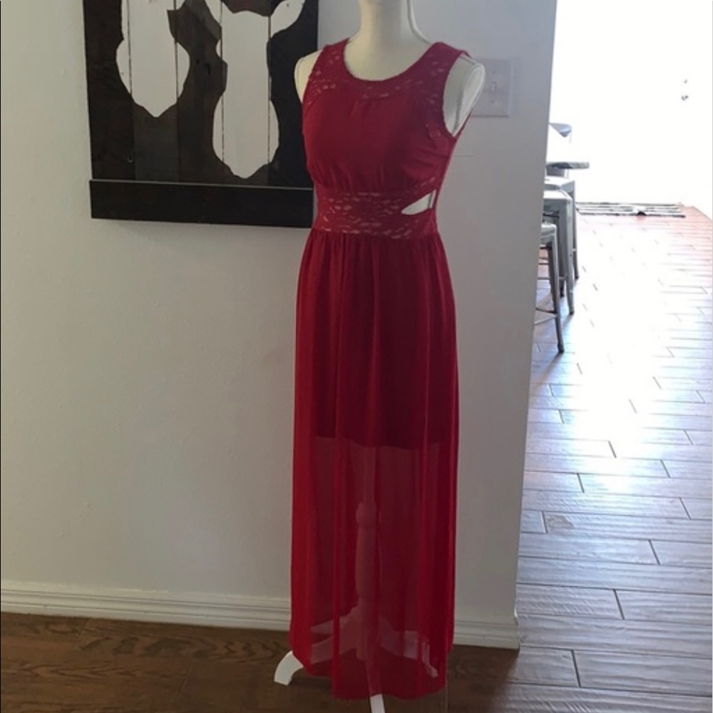 Sweet Storm Long Red Dress Size Medium